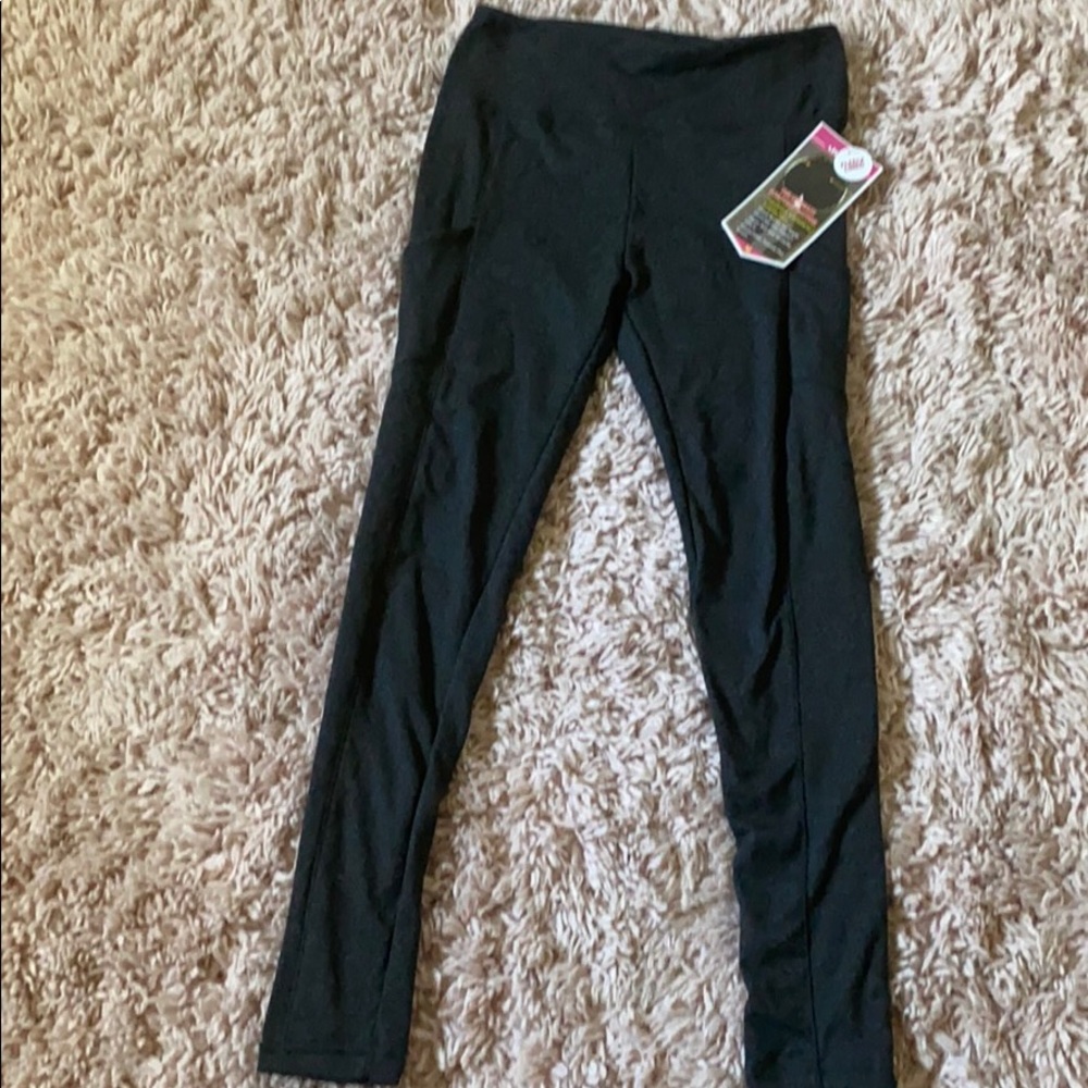 Women’s grey fleece lined leggings
